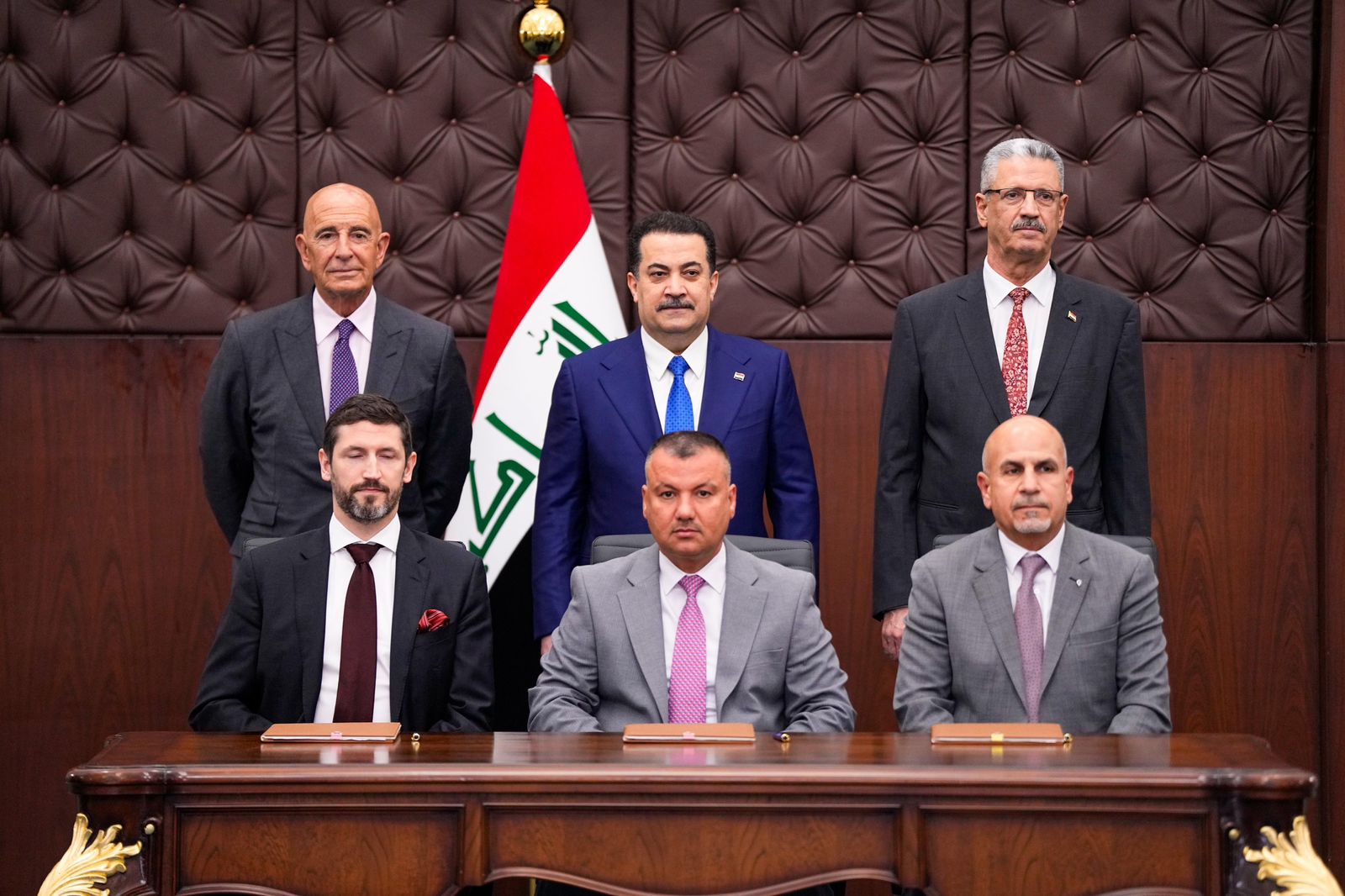 The signing ceremony of the Chevron-Iraq deal took place in Baghdad on February 23, 2026. Photo credit: Office of Prime Minister Sudani.